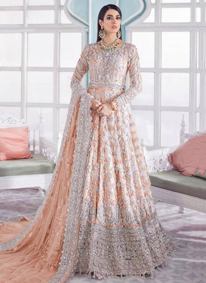 RAMSHA R 286 nx Fancy Festive Wear Net With Heavy Embroidery Work Pakistani Salwar Suit Collection
